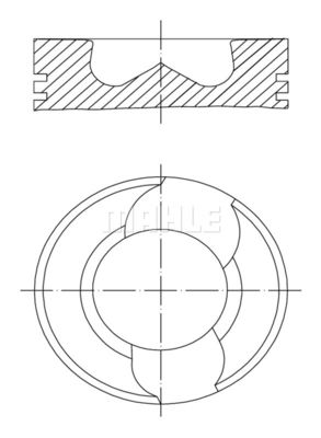  0309801 MAHLE Поршень