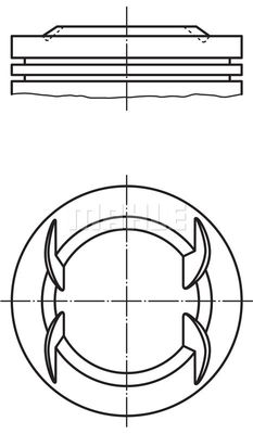  011PI00116001 MAHLE Поршень