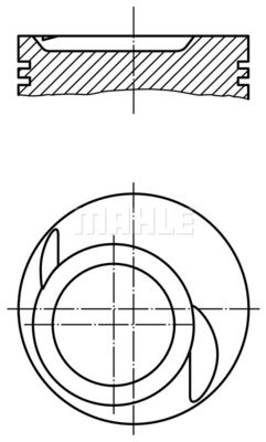  0829800 MAHLE Поршень