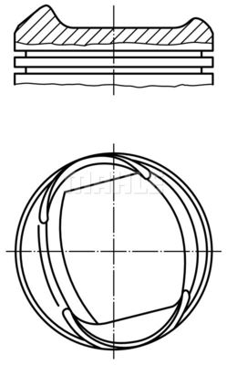  0133801 MAHLE Поршень