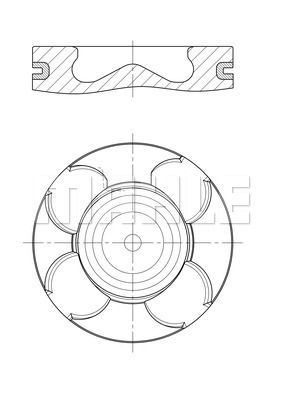  007PI00158002 MAHLE Поршень