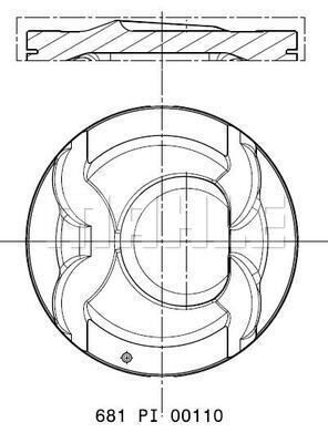  681PI00110001 MAHLE Поршень