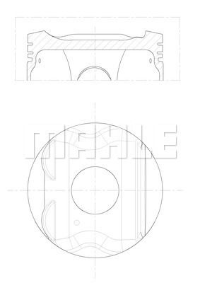  021PI00133001 MAHLE Поршень