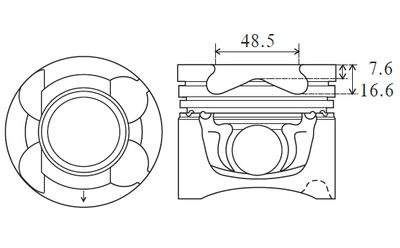  PK27000 FAI AutoParts Поршень