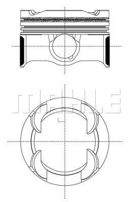  081PI00130000 MAHLE Поршень