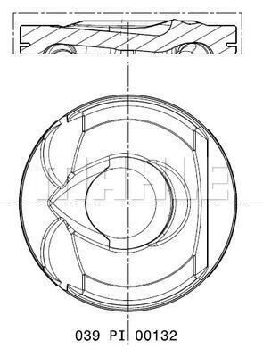  039PI00132002 MAHLE Поршень