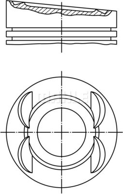  0280512 MAHLE Поршень