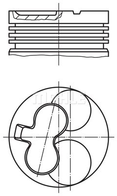  0123401 MAHLE Поршень