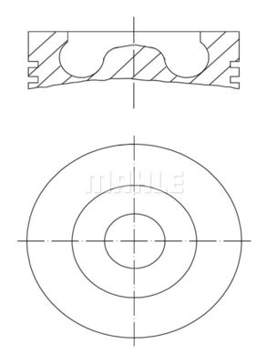  0160721 MAHLE Поршень