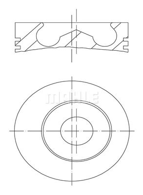  0159102 MAHLE Поршень