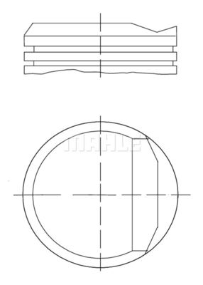  0348100 MAHLE Поршень