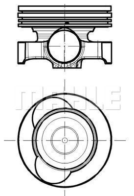  021PI00118200 MAHLE Поршень