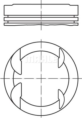  6077901 MAHLE Поршень