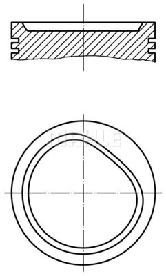  0827201 MAHLE Поршень