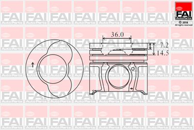  PK3000 FAI AutoParts Поршень