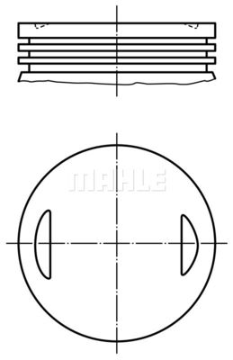  0086604 MAHLE Поршень