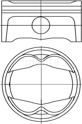  503PI00102002 MAHLE Поршень