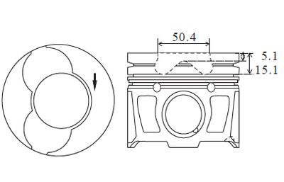  PK25060 FAI AutoParts Поршень