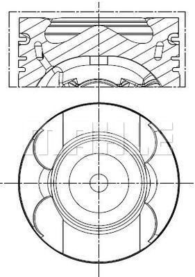  001PI00189001 MAHLE Поршень