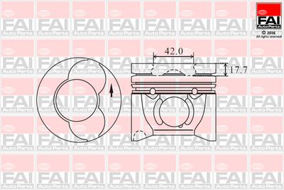  PK13000 FAI AutoParts Поршень