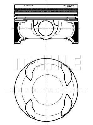  001PI00196002 MAHLE Поршень