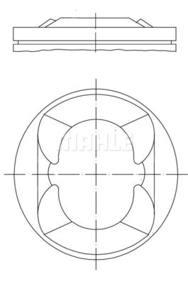  0013800 MAHLE Поршень