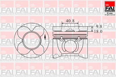  PK12000 FAI AutoParts Поршень