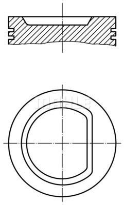  0401301 MAHLE Поршень