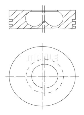  0070402 MAHLE Поршень