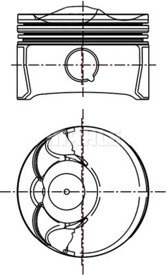  0280101 MAHLE Поршень