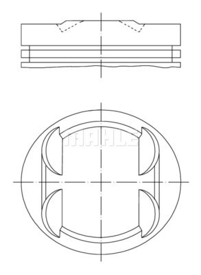  0013400 MAHLE Поршень