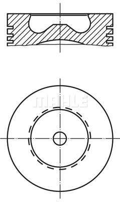  0158112 MAHLE Поршень