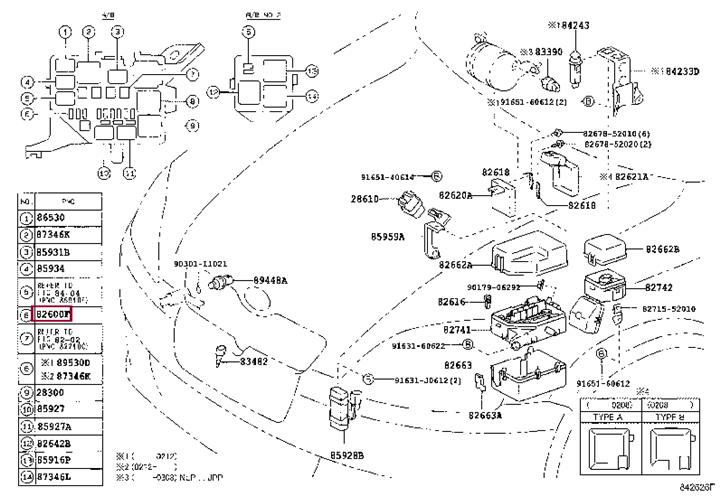  Предохранитель 9098209008 Toyota 90982-09008