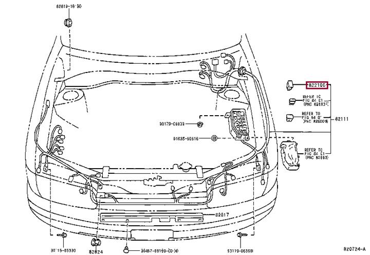  Предохранитель 9098208281 Toyota 90982-08281