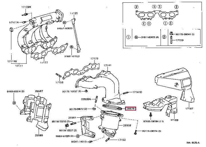  Предохранитель 2557674010 Toyota 25576-74010