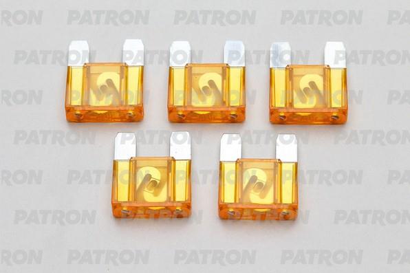  Предохранитель пласт.коробка 5шт MAXI Fuse 40A оранжевый PFS064 Patron PFS064