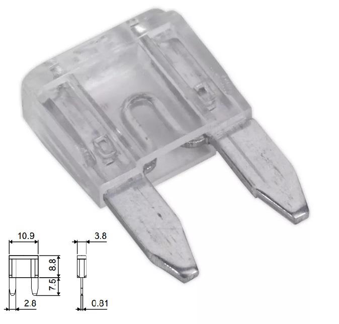  Предохранитель плоский MINI 25A FN25A50 Tesla FN 25A.50