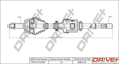  DP2110100457 Dr!ve+ Приводной вал