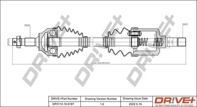  DP2110100187 Dr!ve+ Приводной вал