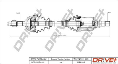  DP2110100149 Dr!ve+ Приводной вал