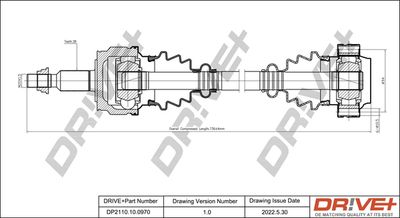  DP2110100970 Dr!ve+ Приводной вал