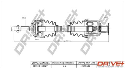  DP2110100727 Dr!ve+ Приводной вал