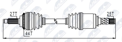  NPWSB009 NTY Приводной вал