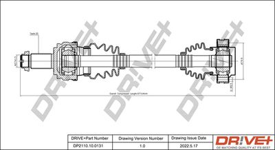  DP2110100131 Dr!ve+ Приводной вал