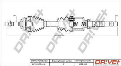  DP2110100190 Dr!ve+ Приводной вал