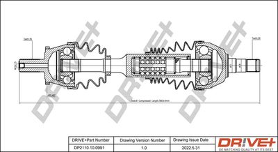  DP2110100991 Dr!ve+ Приводной вал