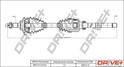  DP2110100151 Dr!ve+ Приводной вал