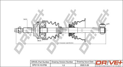  DP2110100706 Dr!ve+ Приводной вал