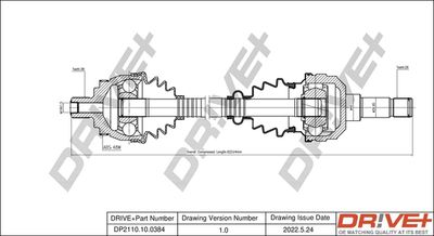  DP2110100384 Dr!ve+ Приводной вал