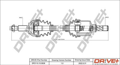  DP2110100838 Dr!ve+ Приводной вал